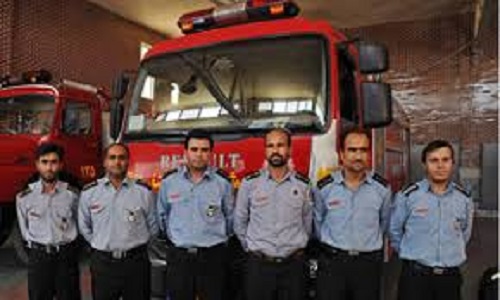 firefighters in Iran